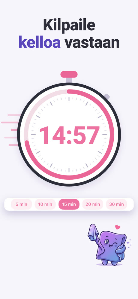 Kuvakaappaus 6 sovelluksesta ADHD Cleaning Planner