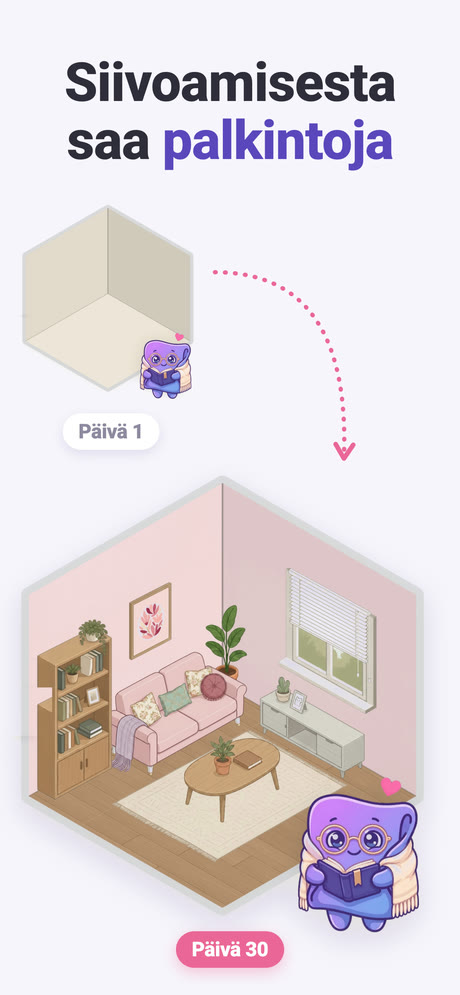 Kuvakaappaus 7 sovelluksesta ADHD Cleaning Planner