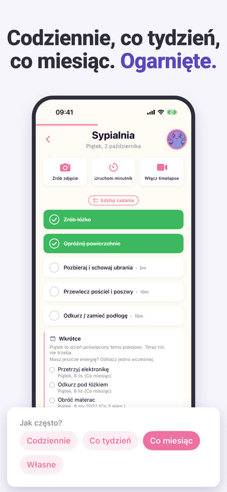 Zrzut ekranu 3 z ADHD Cleaning Planner