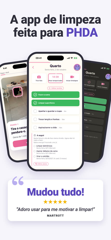 Captura de ecrã 1 da ADHD Cleaning Planner