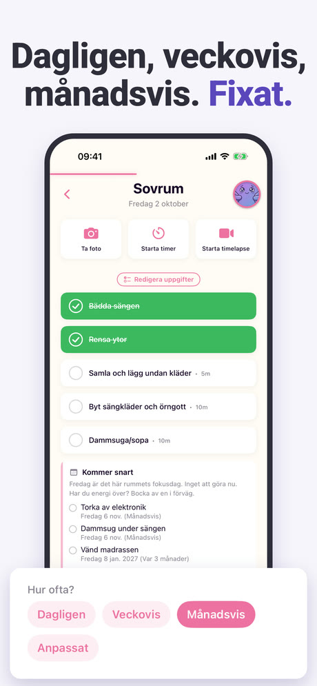 Skärmbild 3 av ADHD Cleaning Planner